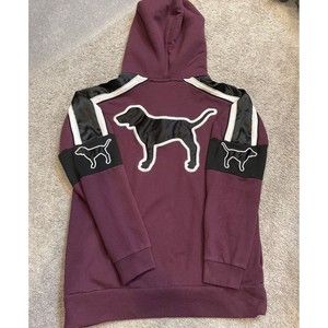 VS PINK sherpa hood dog hoodie